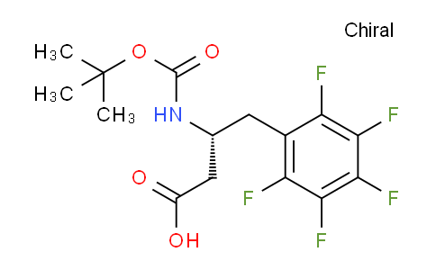 CAS No. 269398-93-8, (R)-3-((tert-Butoxycarbonyl)amino)-4-(perfluorophenyl)butanoic acid