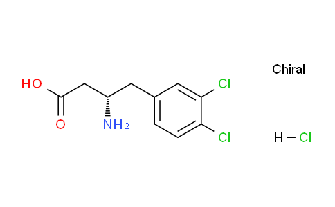 CAS No. 332061-65-1, (S)-3-amino-4-(3,4-dichlorophenyl)butanoic acid hydrochloride