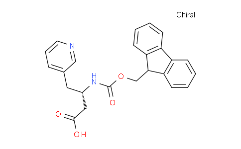 CAS No. 270063-60-0, (S)-3-((((9H-Fluoren-9-yl)methoxy)carbonyl)amino)-4-(pyridin-3-yl)butanoic acid