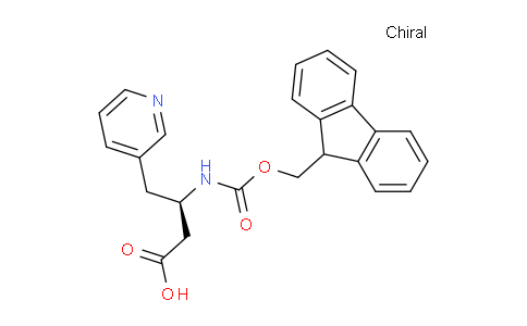 CAS No. 269396-66-9, (R)-3-((((9H-Fluoren-9-yl)methoxy)carbonyl)amino)-4-(pyridin-3-yl)butanoic acid