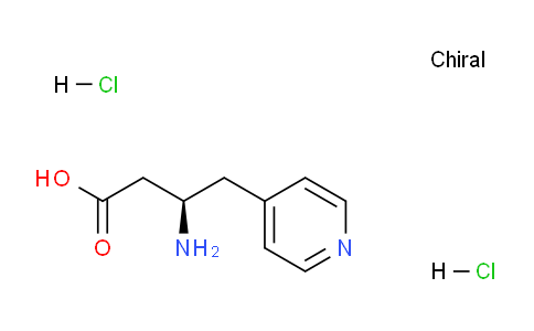 CAS No. 269396-67-0, (R)-3-amino-4-(pyridin-4-yl)butanoic acid dihydrochloride