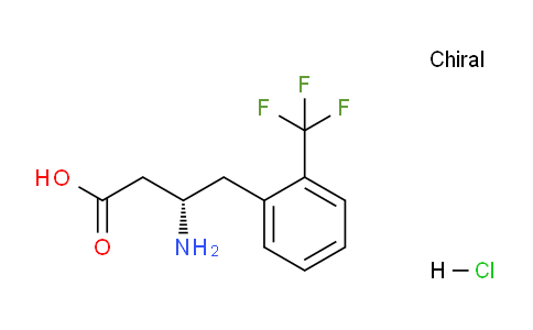 CAS No. 332061-77-5, (S)-3-amino-4-(2-(trifluoromethyl)phenyl)butanoic acid hydrochloride