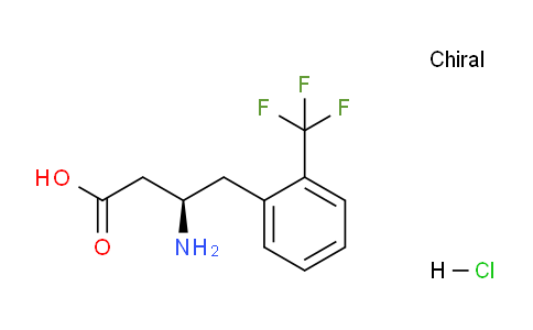 CAS No. 332061-78-6, (R)-3-amino-4-(2-(trifluoromethyl)phenyl)butanoic acid hydrochloride