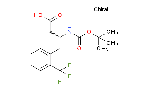 CAS No. 269396-77-2, (R)-3-((tert-Butoxycarbonyl)amino)-4-(2-(trifluoromethyl)phenyl)butanoic acid
