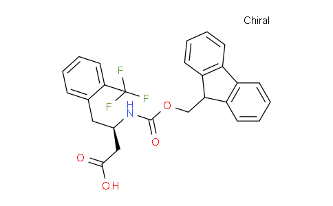 CAS No. 269726-72-9, (R)-3-((((9H-Fluoren-9-yl)methoxy)carbonyl)amino)-4-(2-(trifluoromethyl)phenyl)butanoic acid