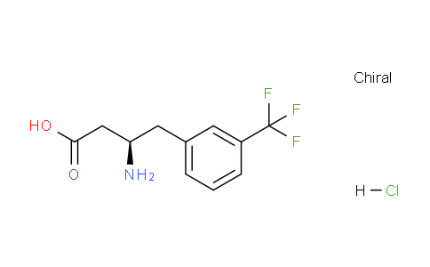 CAS No. 332061-80-0, (R)-3-amino-4-(3-(trifluoromethyl)phenyl)butanoic acid hydrochloride