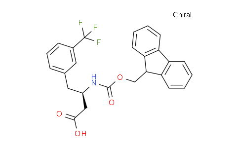 CAS No. 269726-75-2, (R)-3-((((9H-Fluoren-9-yl)methoxy)carbonyl)amino)-4-(3-(trifluoromethyl)phenyl)butanoic acid