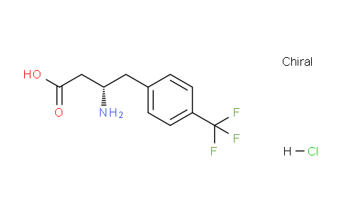 CAS No. 332061-82-2, (S)-3-amino-4-(4-(trifluoromethyl)phenyl)butanoic acid hydrochloride
