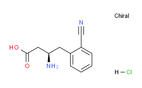 CAS No. 332061-85-5, (R)-3-amino-4-(2-cyanophenyl)butanoic acid hydrochloride