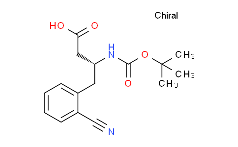 CAS No. 269726-80-9, (R)-3-((tert-Butoxycarbonyl)amino)-4-(2-cyanophenyl)butanoic acid
