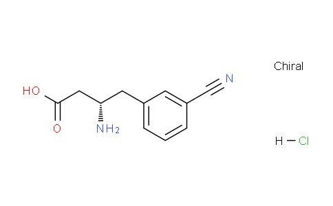 CAS No. 332061-86-6, (S)-3-amino-4-(3-cyanophenyl)butanoic acid hydrochloride