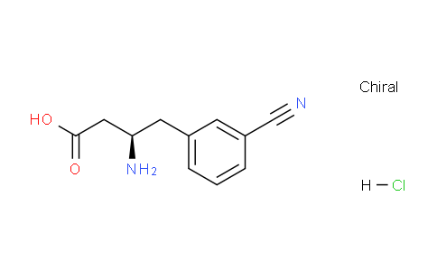 CAS No. 332061-87-7, (R)-3-amino-4-(3-cyanophenyl)butanoic acid hydrochloride