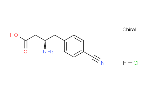 CAS No. 332061-88-8, (S)-3-amino-4-(4-cyanophenyl)butanoic acid hydrochloride