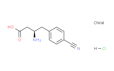 CAS No. 332061-89-9, (R)-3-amino-4-(4-cyanophenyl)butanoic acid hydrochloride