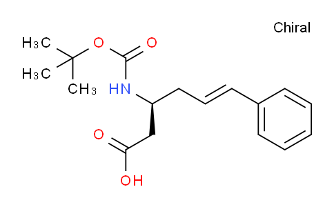 MC701823 | 270596-44-6 | (S)-3-((tert-Butoxycarbonyl)amino)-6-phenylhex-5-enoic acid