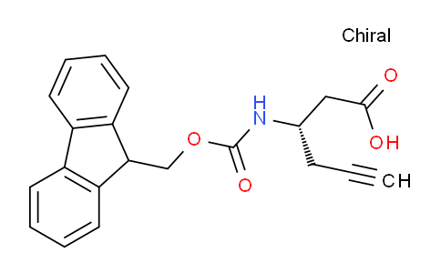 CAS No. 1217669-02-7, (S)-3-((((9H-fluoren-9-yl)methoxy)carbonyl)amino)hex-5-ynoic acid