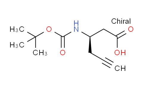 CAS No. 332064-91-2, (R)-3-((tert-Butoxycarbonyl)amino)hex-5-ynoic acid