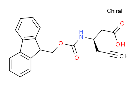 CAS No. 332064-94-5, (R)-3-((((9H-Fluoren-9-yl)methoxy)carbonyl)amino)hex-5-ynoic acid
