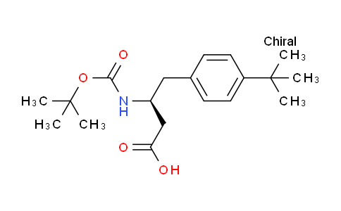 CAS No. 403661-85-8, (S)-3-((tert-Butoxycarbonyl)amino)-4-(4-(tert-butyl)phenyl)butanoic acid