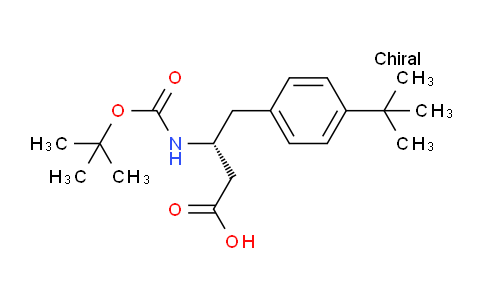 CAS No. 401916-48-1, (R)-3-((tert-Butoxycarbonyl)amino)-4-(4-(tert-butyl)phenyl)butanoic acid