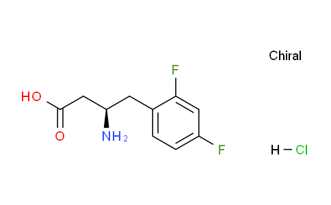 CAS No. 1335470-16-0, (R)-3-Amino-4-(2,4-difluorophenyl)butanoic acid hydrochloride