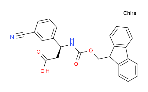 CAS No. 507472-23-3, (S)-3-((((9H-Fluoren-9-yl)methoxy)carbonyl)amino)-3-(3-cyanophenyl)propanoic acid