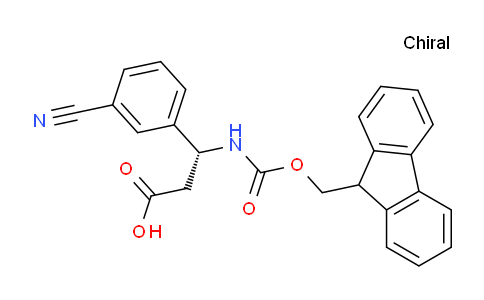 CAS No. 517905-91-8, (R)-3-((((9H-Fluoren-9-yl)methoxy)carbonyl)amino)-3-(3-cyanophenyl)propanoic acid