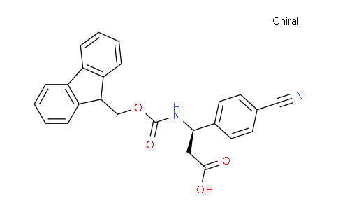 CAS No. 517905-92-9, (R)-3-((((9H-Fluoren-9-yl)methoxy)carbonyl)amino)-3-(4-cyanophenyl)propanoic acid
