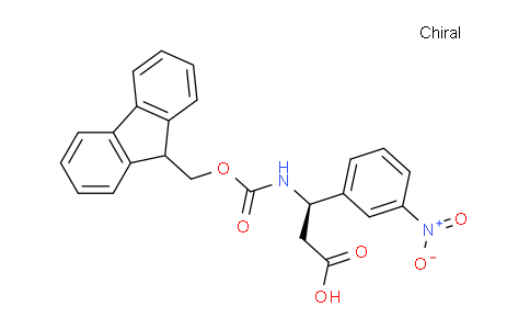 CAS No. 374791-04-5, (R)-3-((((9H-Fluoren-9-yl)methoxy)carbonyl)amino)-3-(3-nitrophenyl)propanoic acid