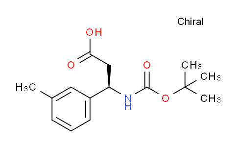 CAS No. 464930-76-5, (R)-3-((tert-Butoxycarbonyl)amino)-3-(m-tolyl)propanoic acid