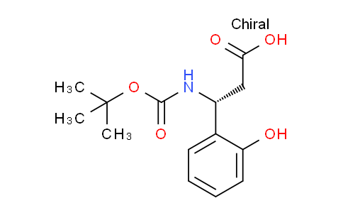 CAS No. 500788-88-5, (R)-3-((tert-Butoxycarbonyl)amino)-3-(2-hydroxyphenyl)propanoic acid