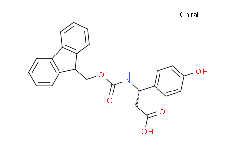 CAS No. 501015-33-4, (S)-3-((((9H-Fluoren-9-yl)methoxy)carbonyl)amino)-3-(4-hydroxyphenyl)propanoic acid