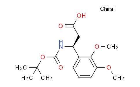 CAS No. 499995-83-4, (S)-3-((tert-Butoxycarbonyl)amino)-3-(2,3-dimethoxyphenyl)propanoic acid