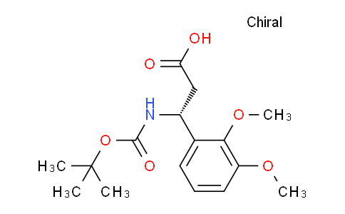 CAS No. 500788-92-1, (R)-3-((tert-Butoxycarbonyl)amino)-3-(2,3-dimethoxyphenyl)propanoic acid