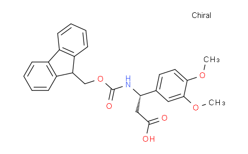 CAS No. 501015-37-8, (S)-3-((((9H-Fluoren-9-yl)methoxy)carbonyl)amino)-3-(3,4-dimethoxyphenyl)propanoic acid
