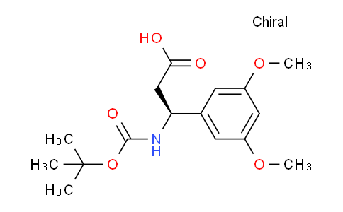 CAS No. 499995-85-6, (S)-3-((tert-Butoxycarbonyl)amino)-3-(3,5-dimethoxyphenyl)propanoic acid