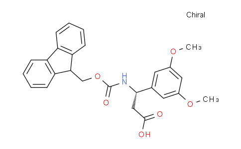 CAS No. 501015-38-9, (S)-3-((((9H-Fluoren-9-yl)methoxy)carbonyl)amino)-3-(3,5-dimethoxyphenyl)propanoic acid