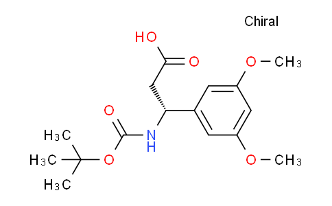 CAS No. 500788-94-3, (R)-3-((tert-Butoxycarbonyl)amino)-3-(3,5-dimethoxyphenyl)propanoic acid