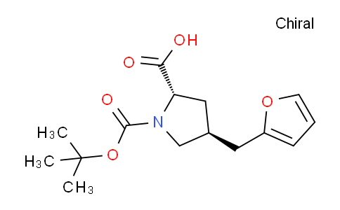 CAS No. 959583-73-4, (2S,4S)-1-(tert-Butoxycarbonyl)-4-(furan-2-ylmethyl)pyrrolidine-2-carboxylic acid