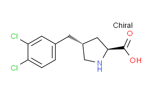 CAS No. 1049981-41-0, (2S,4R)-4-(3,4-Dichlorobenzyl)pyrrolidine-2-carboxylic acid