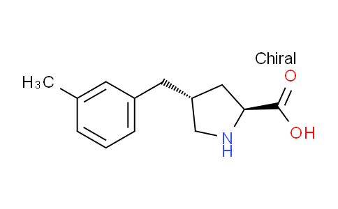 CAS No. 1049978-54-2, (2S,4R)-4-(3-Methylbenzyl)pyrrolidine-2-carboxylic acid