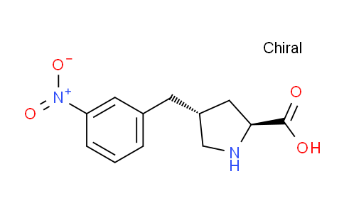 CAS No. 1049980-33-7, (2S,4R)-4-(3-Nitrobenzyl)pyrrolidine-2-carboxylic acid