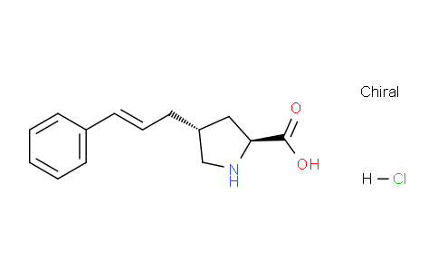 CAS No. 1049740-87-5, (2S,4R)-4-Cinnamylpyrrolidine-2-carboxylic acid hydrochloride
