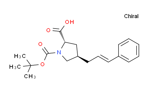 CAS No. 959584-07-7, (2S,4R)-1-(tert-butoxycarbonyl)-4-cinnamylpyrrolidine-2-carboxylic acid