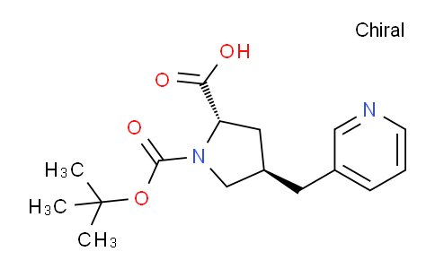 CAS No. 959580-99-5, (2S,4R)-1-(tert-Butoxycarbonyl)-4-(pyridin-3-ylmethyl)pyrrolidine-2-carboxylic acid