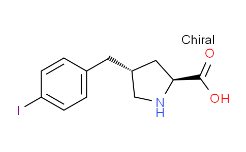 CAS No. 1049981-94-3, (2S,4R)-4-(4-Iodobenzyl)pyrrolidine-2-carboxylic acid