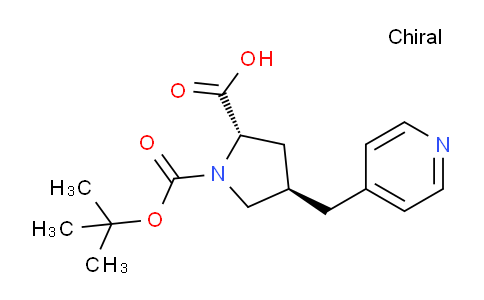CAS No. 959581-01-2, (2S,4R)-1-(tert-Butoxycarbonyl)-4-(pyridin-4-ylmethyl)pyrrolidine-2-carboxylic acid