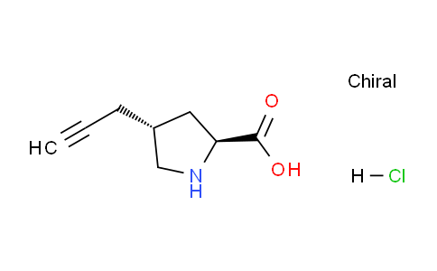 CAS No. 1049755-32-9, (2S,4R)-4-(Prop-2-yn-1-yl)pyrrolidine-2-carboxylic acid hydrochloride