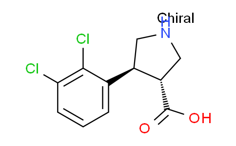 CAS No. 1392266-51-1, (3R,4S)-rel-4-(2,3-Dichlorophenyl)pyrrolidine-3-carboxylic acid