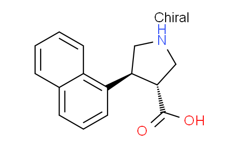 MC701926 | 1330830-32-4 | (3R,4S)-rel-4-(Naphthalen-1-yl)pyrrolidine-3-carboxylic acid